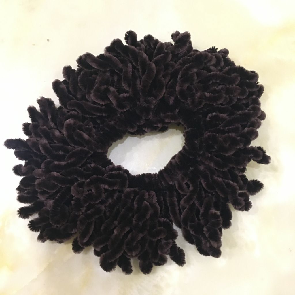 Plush Wool Hair Loop Solid Color Backing Head Flower Indonesian Headscarf Accessories Ethnic Backing Hat Headwear H144