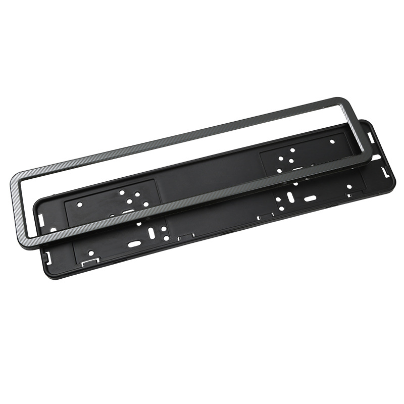 Cross-border license plate frame wholesale multi-specification license plate frame matching accessories European gauge stainless steel carbon fiber car license plate frame