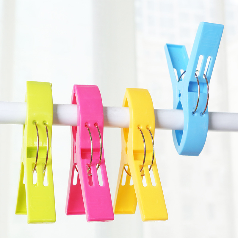 Clothes quilt drying clip drying quilt clip large windproof clip strong color plastic fixing clip drying rack