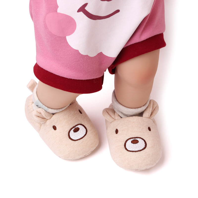 0-1 Year Old Baby Shoes Stereo Ears Cartoon Toddler Shoes Spring and Autumn Animal Baby Soft Sole Baby Shoes Step Front Shoes