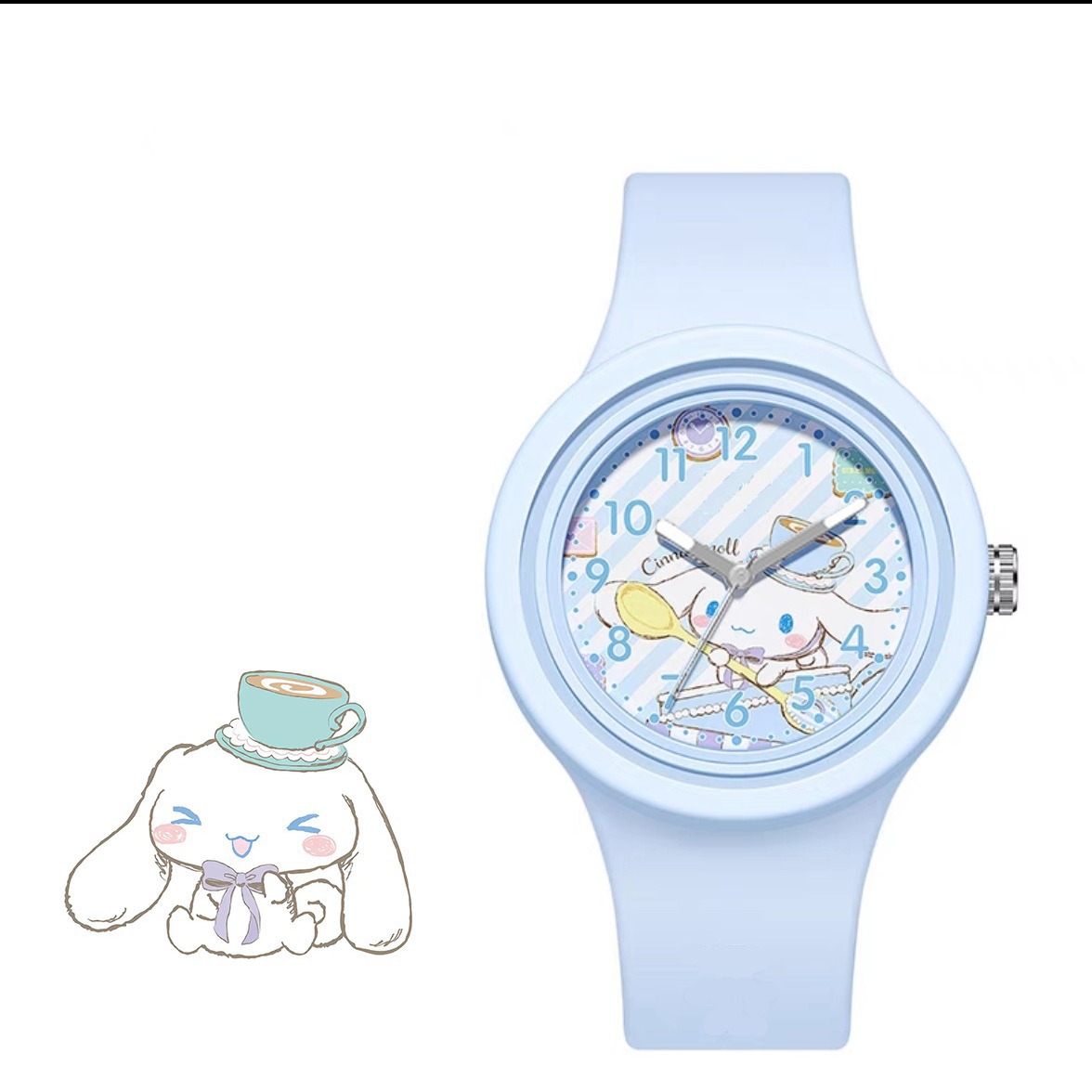 New coolomi Yugui dog cartoon silicone round high quality skin feeling cute sanrio sanrio watch