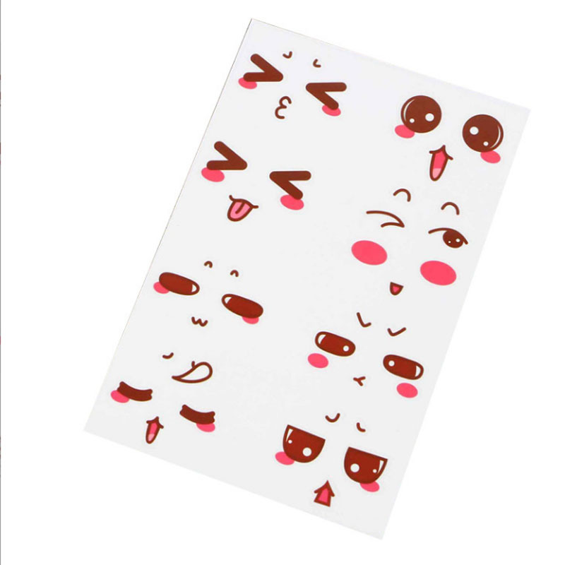 Cute facial expression Cup stickers self-adhesive stickers kindergarten reward stickers hand account stickers note book cartoon stickers