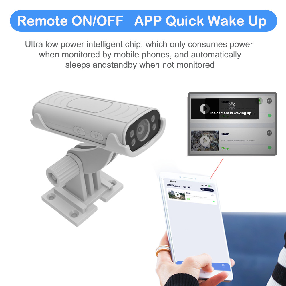 Upgraded version of wireless WIFI home surveillance camera hotel remote ultra high definition night vision wide angle network camera