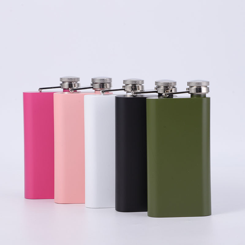 Stainless Steel Flap Bottle 304 Portable Flat Bottle Household Outdoor Portable Small Liquor Bottle Mini Wine Gifts