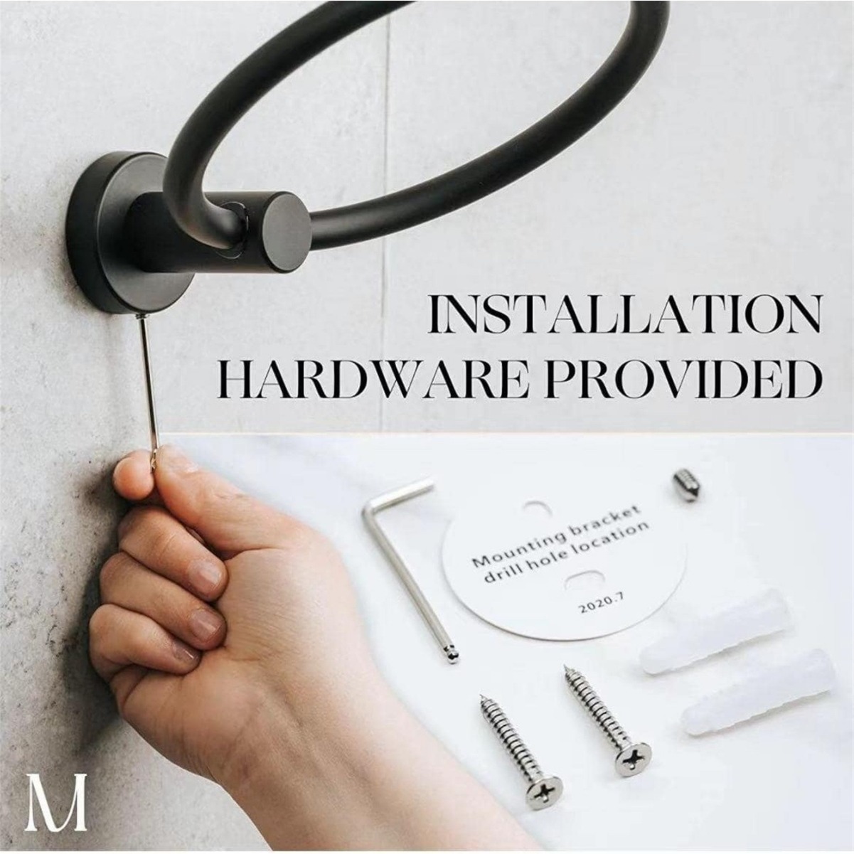 Cross-border toilet towel rack towel ring 304 stainless steel tissue holder hotel toilet paper holder bathroom hardware suit
