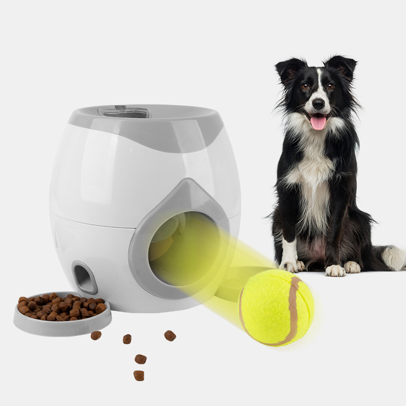 Cross-border New Dog Tennis Food Reward Machine Dog Interactive Training Intelligent Automatic Leakage Pet Toy