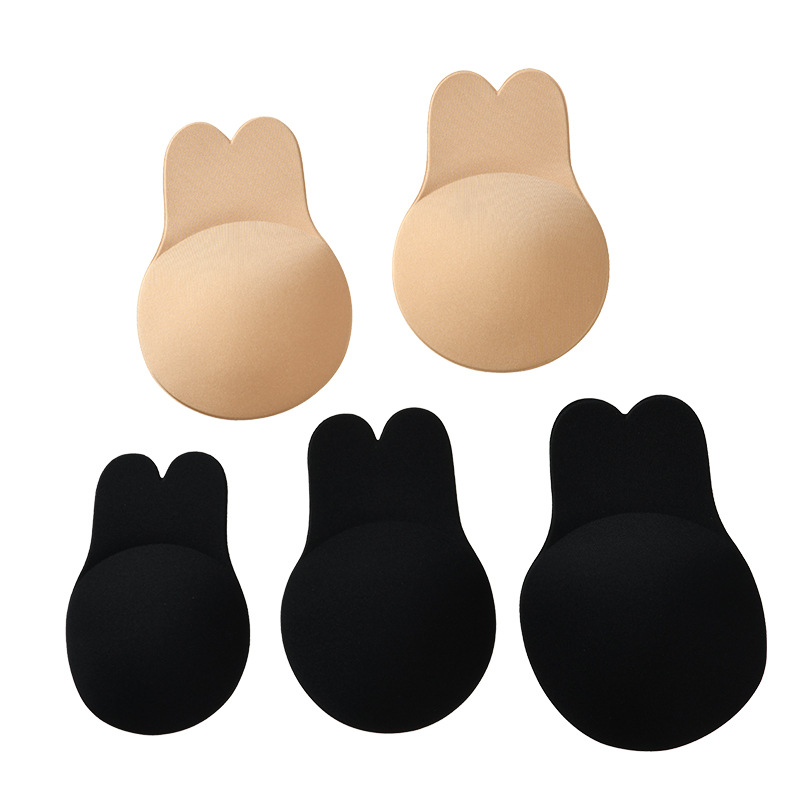 Rabbit Ear Lift Chest Sticker Strapless Bra Seamless Silicone Invisible Bra Rabbit Upper Holder Silicone Invisible Chest Sticker