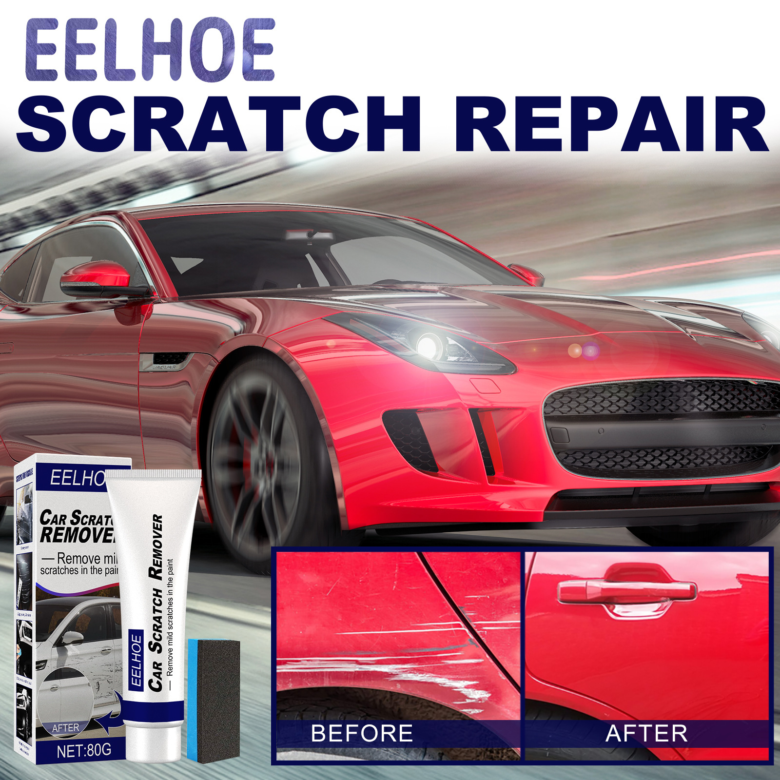 EELHOE paint car Mark repair abrasive car scratch repair wax car polishing wax repair paint repair agent