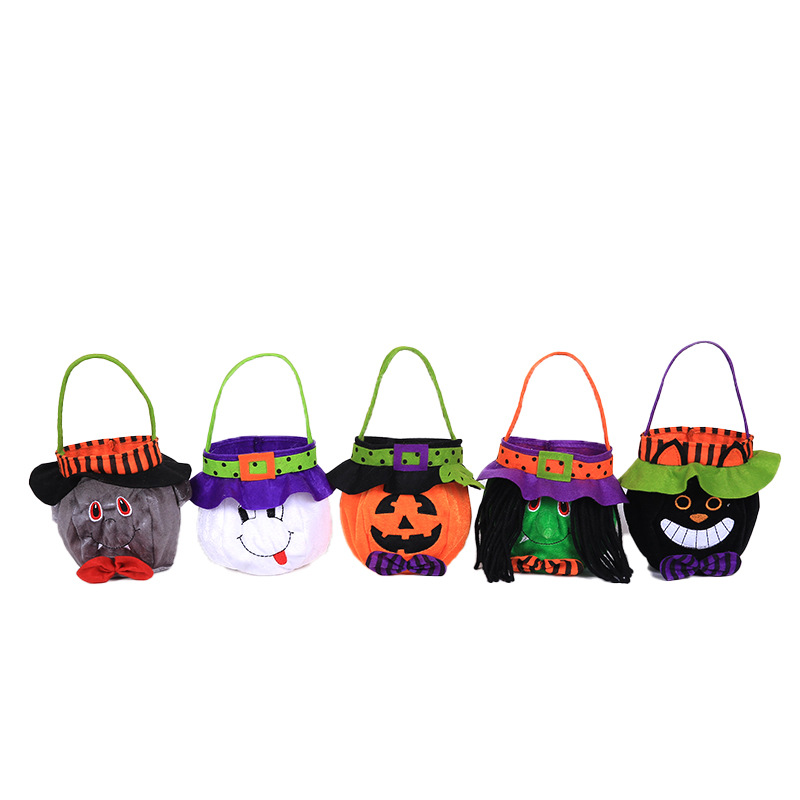 Halloween decorations witch pumpkin tote bag children's festival candy bag party party dress up prop bag