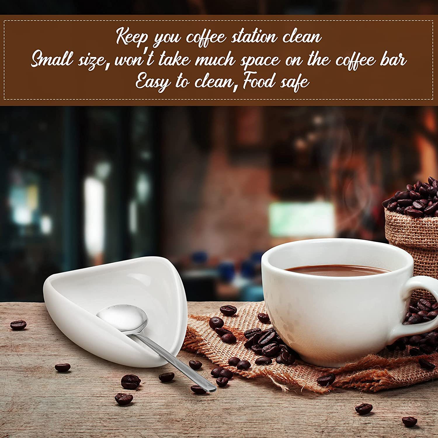 Coffee Bean Metering Cup Bean Dish Coffee Ceramic Bowl Bean Plate Cooked Bean Sample Display Plate Grinding Bean Anti-static suit