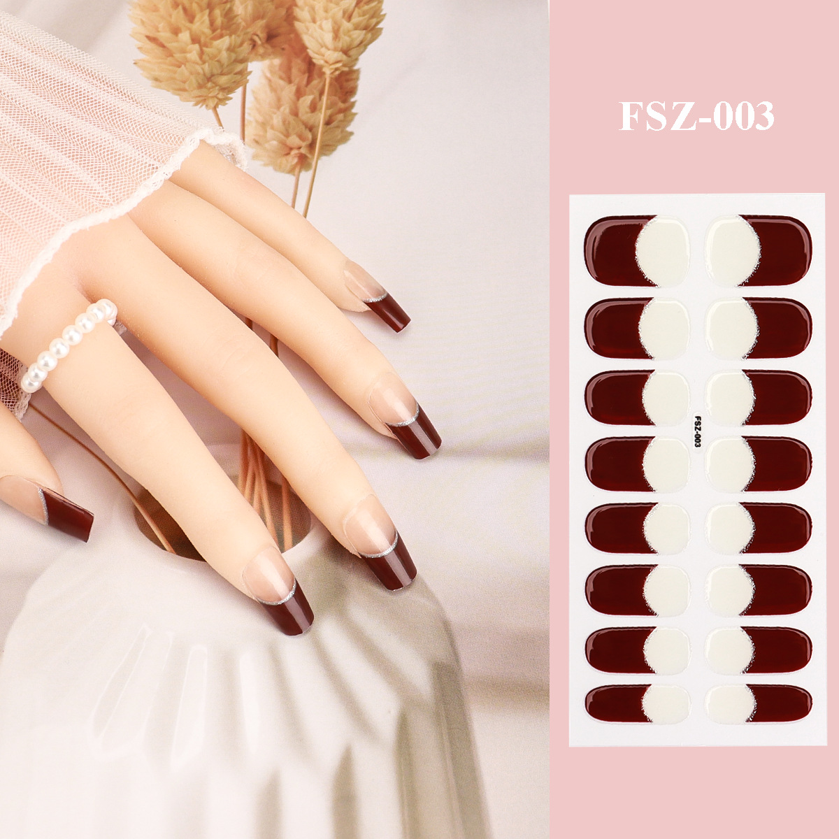 New cross-border explosions waterproof long-lasting uv nail stickers phototherapy patches semi-cured gel nail stickers manufacturers wholesale