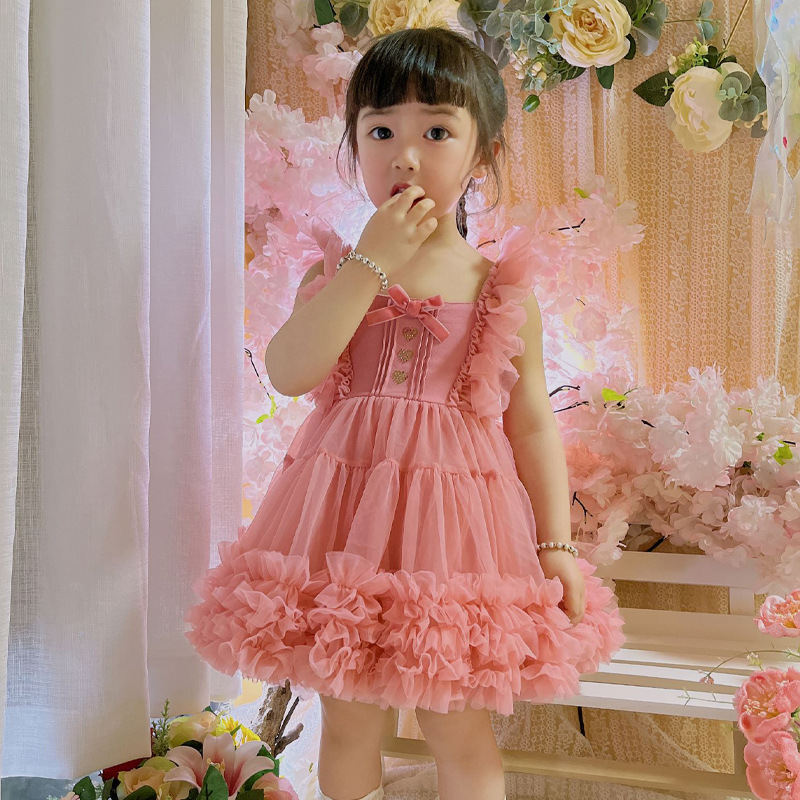 Original chug skirt Lolita princess skirt girls dress convex skirt puffy skirt children's dress English TUTU skirt