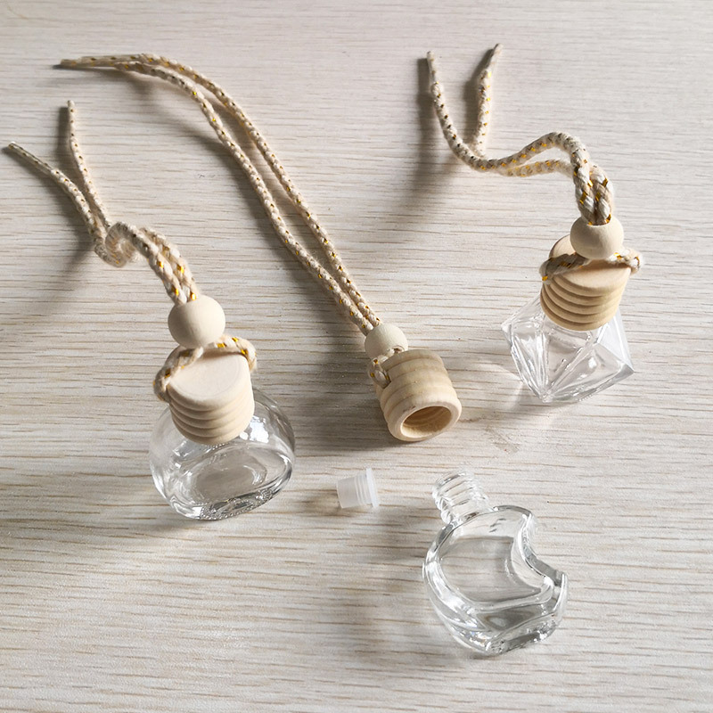Bouteille de parfum de voiture, bouteille d'aromathérapie de voiture vide, pendentif de voiture créatif, pendentif de parfum suspendu, pendentif d'huile essentielle de voiture_voghion.com