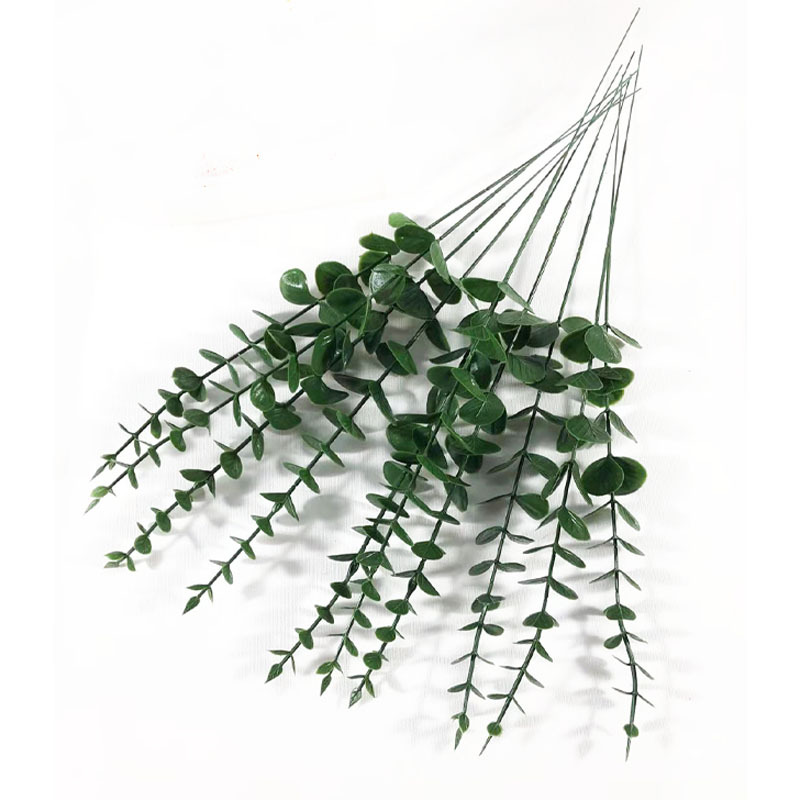 Amazon simulation green plant 38cm single eucalyptus money leaf Nordic wind Gray plant bouquet