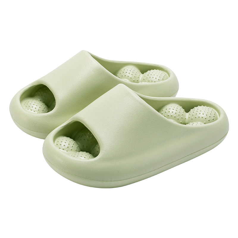 Men's bathroom slippers non-slip bathroom bath hollow water leakage quick-drying excrement feeling massage slippers women wholesale