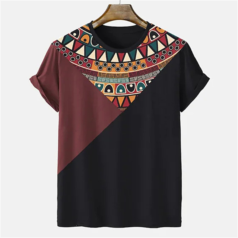 New Unisex Vintage Striped 3D Printed T-shirt Spring and Summer Short Sleeve Top AliExpress Hot Sale