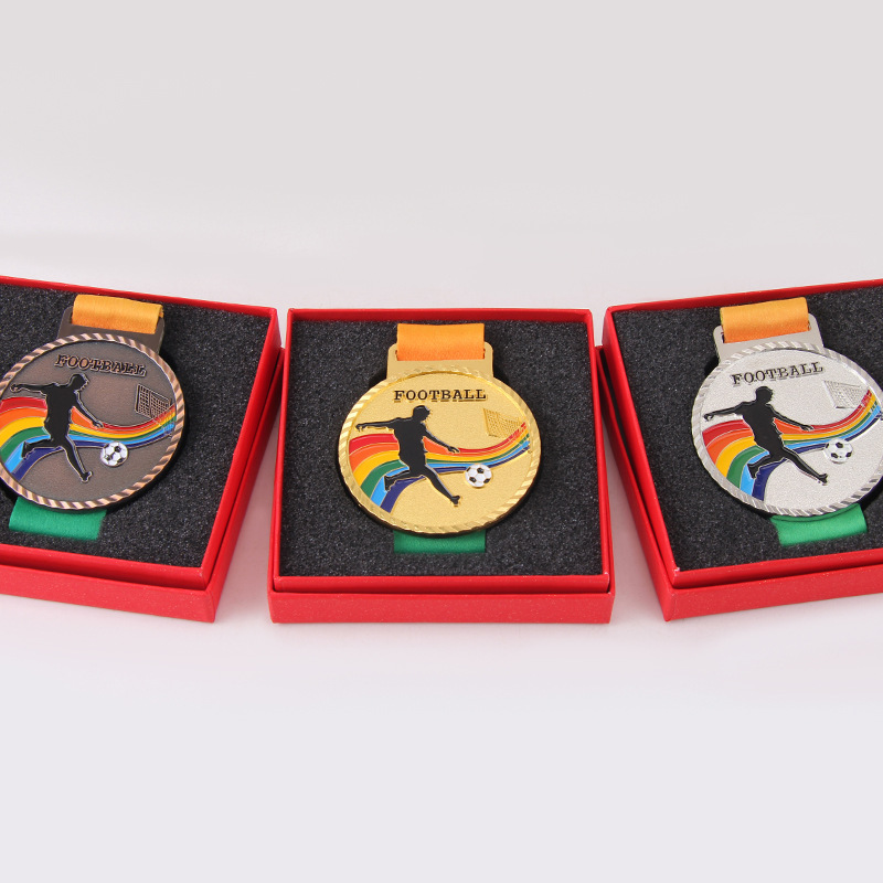 Football Medals Games Football Basketball Running Medals Blank Medals Wholesale High-grade Medals Gold Foil Medals