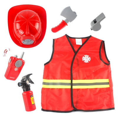 Cross-border Source Role Costume Play cosplay Kindergarten Performance Costume Fire Police Engineering Suit