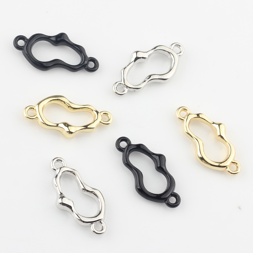 European and American jewelry accessories geometric hollow pendant connector DIY handmade earrings pendant bracelet jewelry accessories