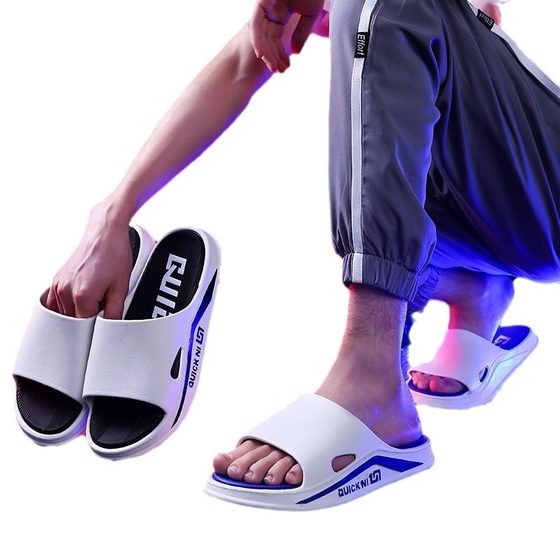 Slippers men's summer wear deodorant soft bottom bathroom bath non-slip home couple slippers Women's