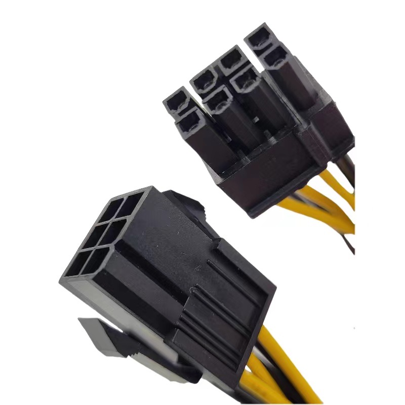 6p to 8p computer power supply line 6P to 8P extension line graphics card extension line 6pin to 8pin graphics card power cord