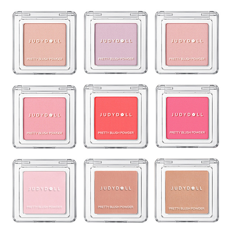 Judydoll/orange monochrome blush high-gloss gills purple gills blue peach matte nude two-color Blush