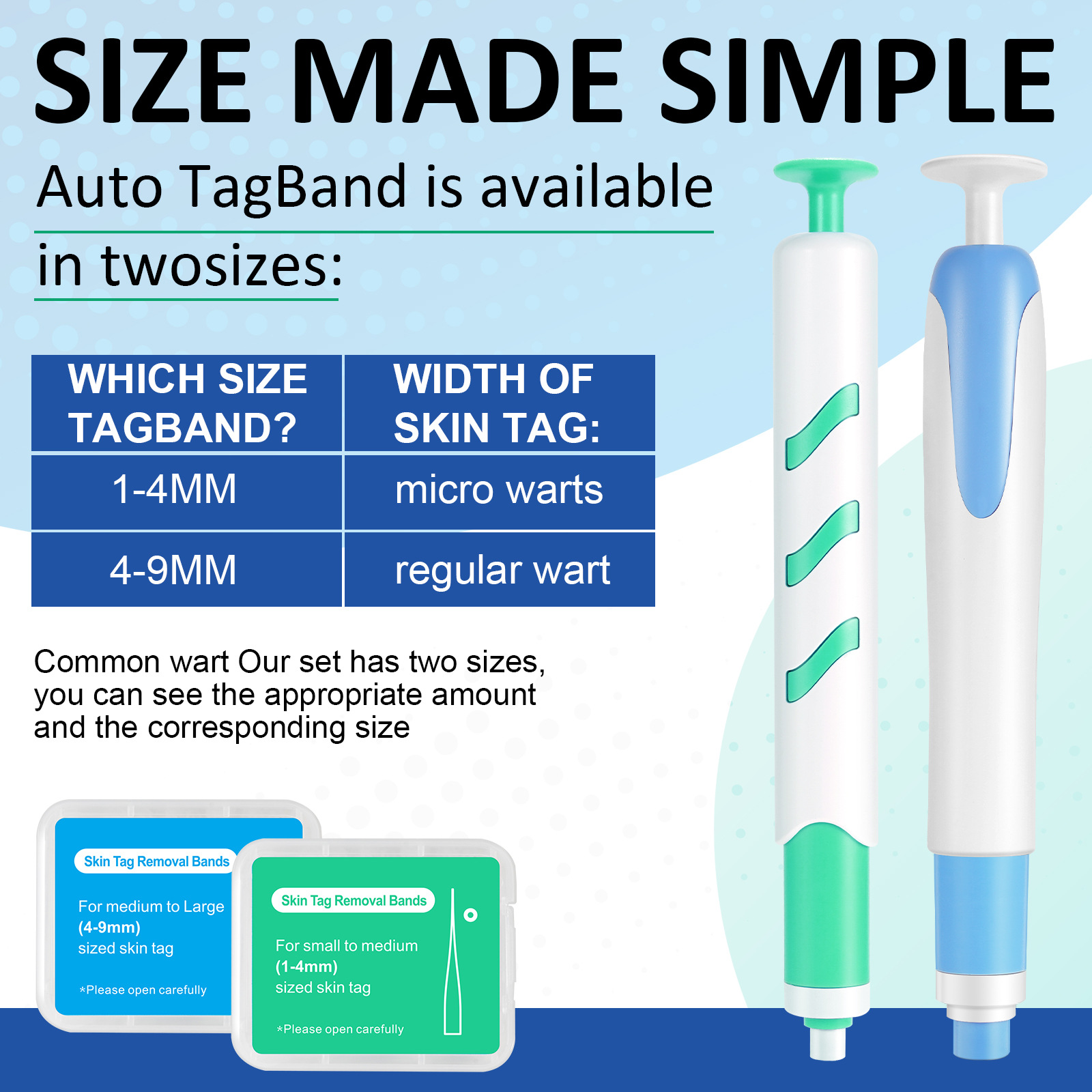 SEFUDUN Wart Removal Tool 2 Pens Skin Tag Removal corns prickly wart wart flat plantar meat Removal