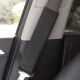 Black black thread leather pressed Plaid One