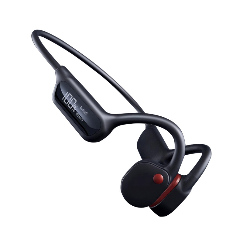 True wireless bone conduction headset ipx8 waterproof swimming comes with 32G memory sports black technology Bluetooth headset