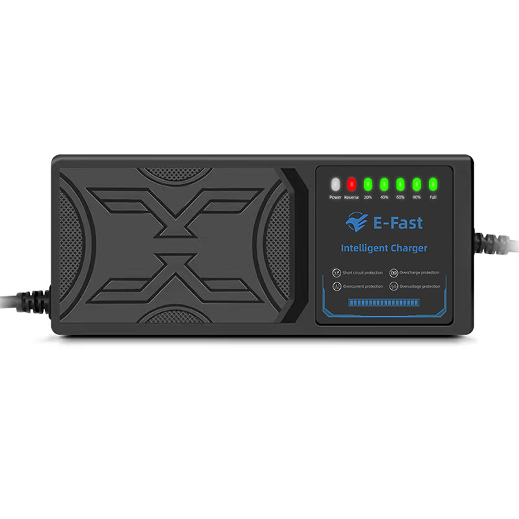 72V60V48V electric car charger reverse connection protection temperature protection full shutdown 7 lights display power