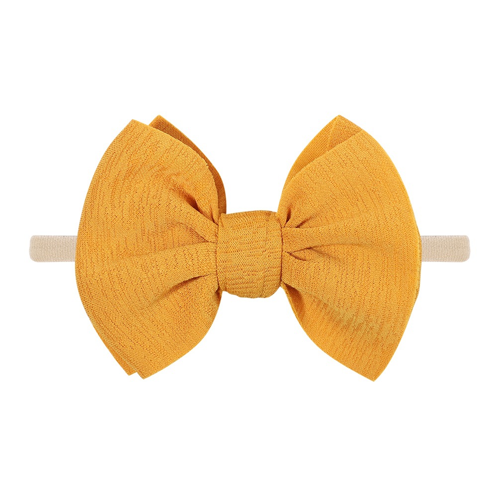 Amazon Cross Border Children Hair Band Bow Tie Soft Elastic Hair Band Baby Hair Accessories Headwear 2964