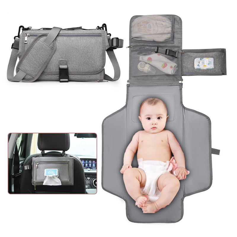 Portable Baby Diaper Pad Multifunctional Portable Diaper Pad for Outdoor Travel Folding Diaper Bag