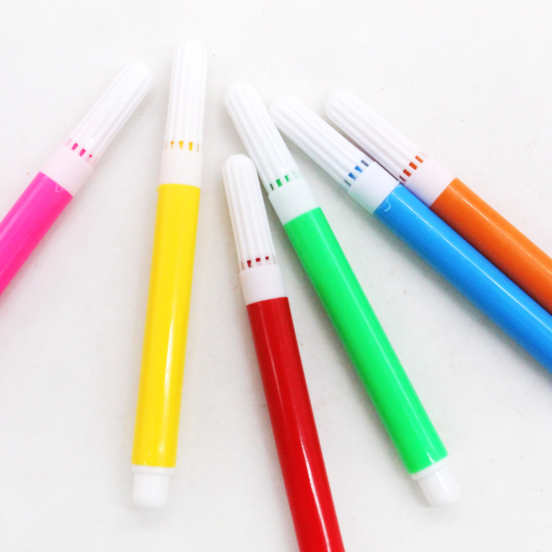 Children's kindergarten color painting watercolor pen color brush 6 color graffiti painting stationery