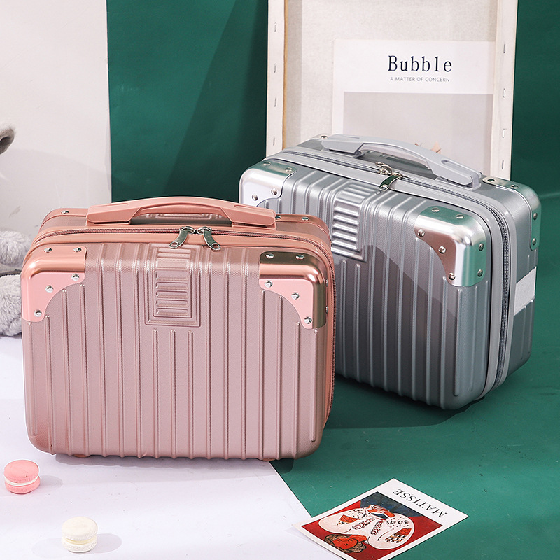 Portable box small luggage 14-inch small travel storage box cute Korean fashionable lightweight mini makeup bag