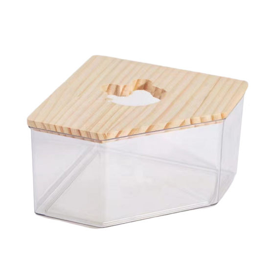 Large transparent hamster bathroom Golden Bear bathroom basin sand basin transparent bath room hamster supplies a generation of hair