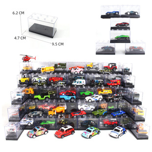Hot Wheels Car Model Storage Box Desktop Children's Toys Alloy Car Tomeka Transparent Display Box Rack
