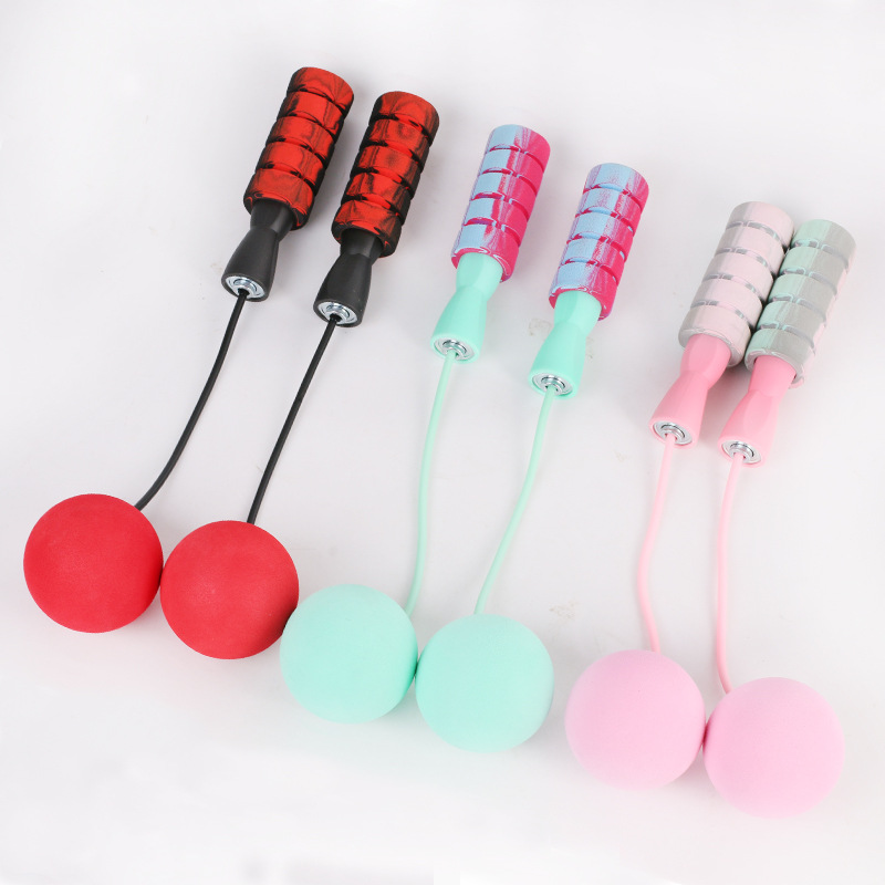 Zhaolun cordless pink rope skipping Amazon sports fitness solid sponge ball duckbill wireless big ball rope skipping