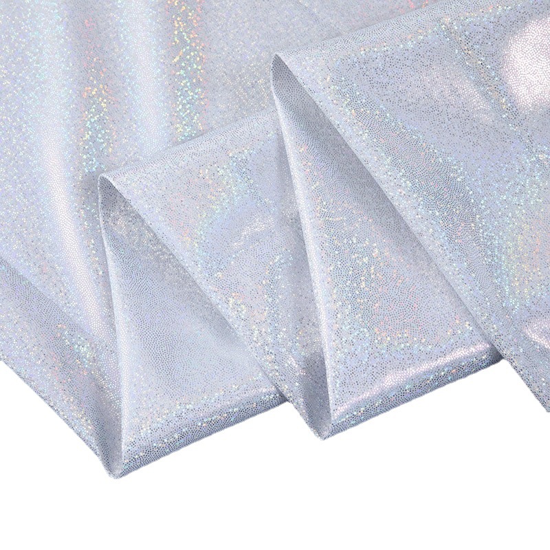 Colorful Magic Color Laser Fingerprint Point Bronzing Fabric Garment Fabric Mask Cloth Toy Cloth Christmas Bronzing Fabric