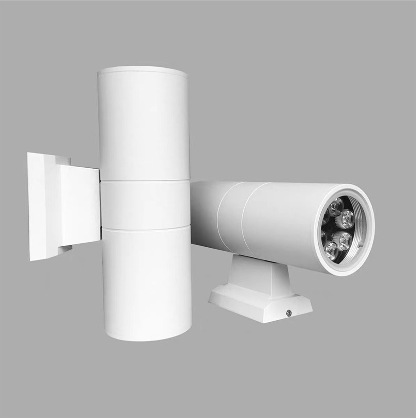 Outdoor wall lamp LED waterproof wall lamp up and down double head shell E27 modern creative simple courtyard garden lamp Villa