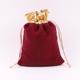Phnom Penh velvet bag (wine red);8cm * 10cm