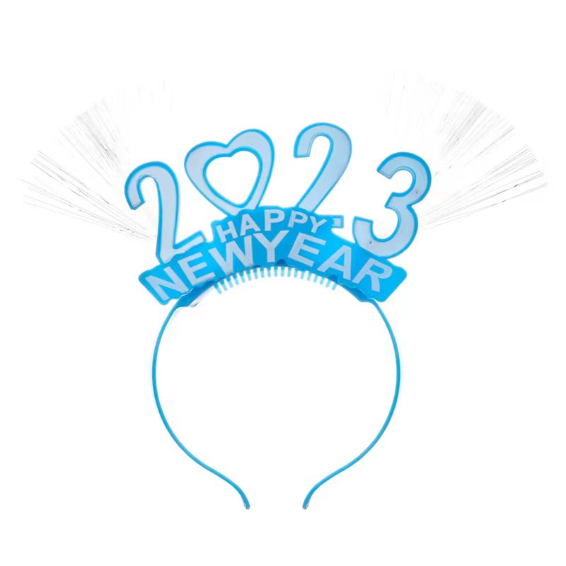2024 New Year headdress headband with light New Year's day New Year concert props children's toy luminous headband manufacturer