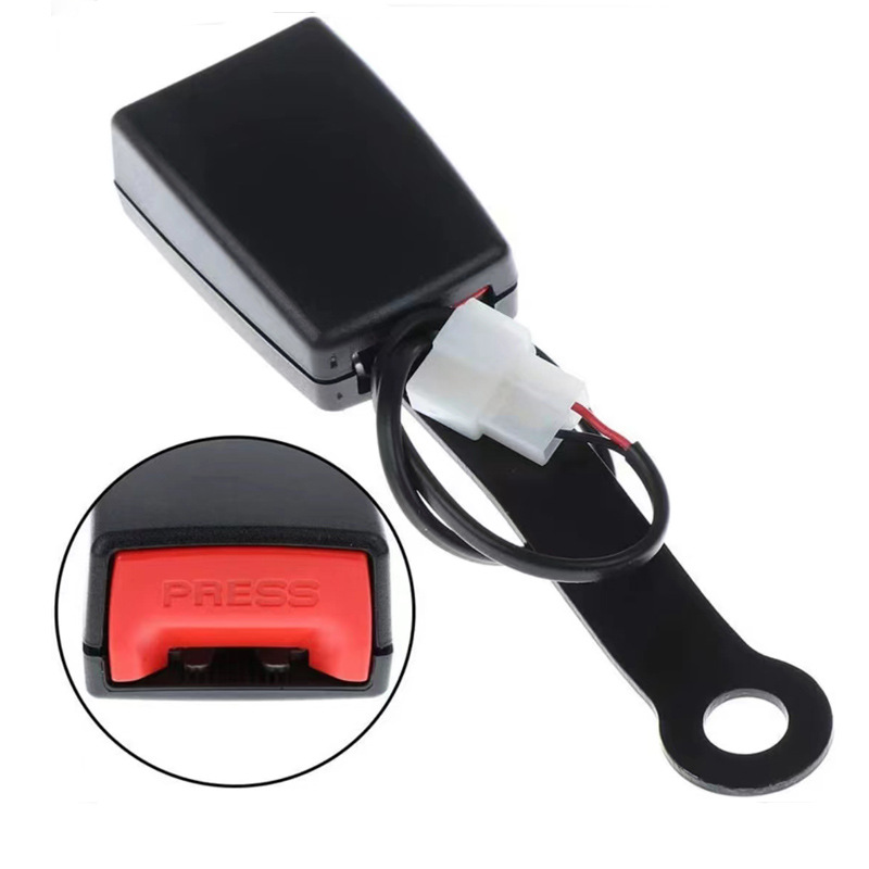 Car seat belt buckle socket connector with warning alarm signal base with wire normally closed plug wholesale