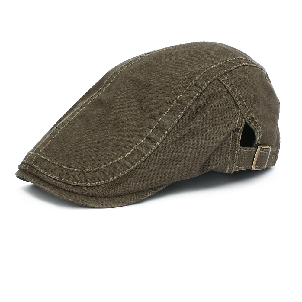 Hat Men's Summer Beret Casual British Thin Korean Style Fashionable Brand Forward Hat Big Head Wai Women's Cap