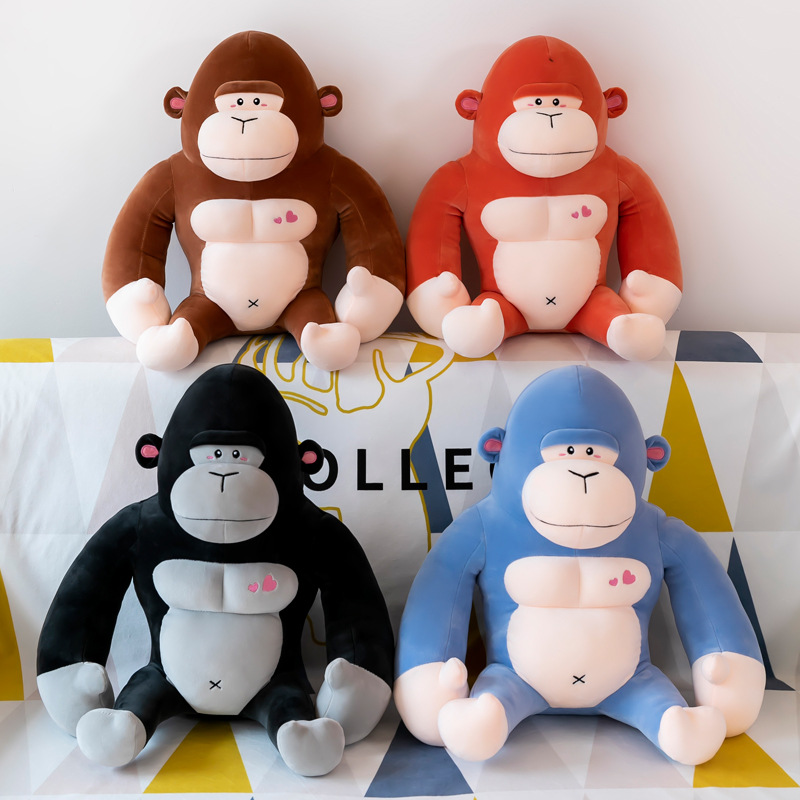 King Kong Gorilla Pillow Plush Toy Cross-border Simulation Doll Internet Popular Lazy Large Doll Children's Doll