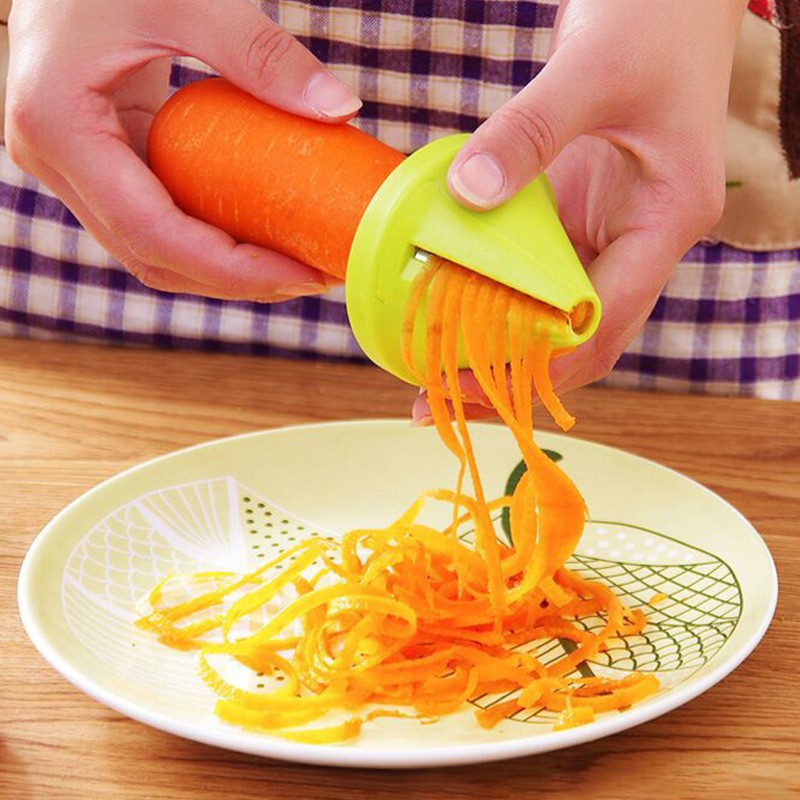 Household kitchen multi-function shredder creative spiral shredder rotating shredder vegetable cutter vegetable grater
