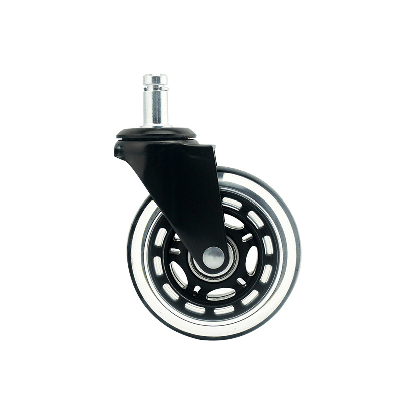 Office Chair Transparent Caster Dining Table Wheelchair Wheel Game Chair Caster Universal Caster Rubber Wheel