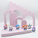 Ladder door opening combination macaroon powder