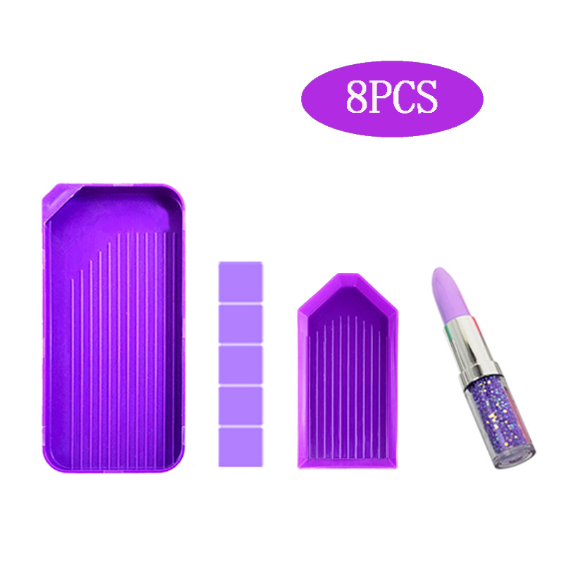 New Diamond painting lipstick point drill pen suit sticking Diamond Cross Stitch Kit funnel point drill plate clay accessories