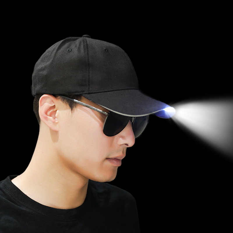 Cross border induction led light luminous baseball cap outdoor lighting camping usb charging men and women fishing baseball cap wholesale