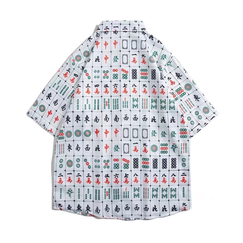 Wind Joker Win Money Pattern Jacket Battle Clothes Shirt Transshipment Battle Robe Clothes Elements Playing Mahjong Mahjong for Men and Women China